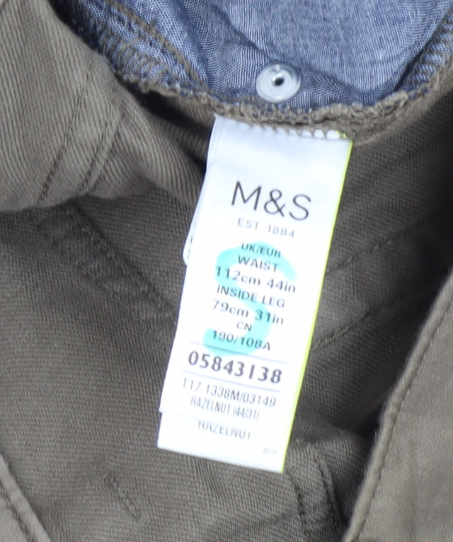 Marks and Spencer Slim Fit Beige Chino Trousers 44