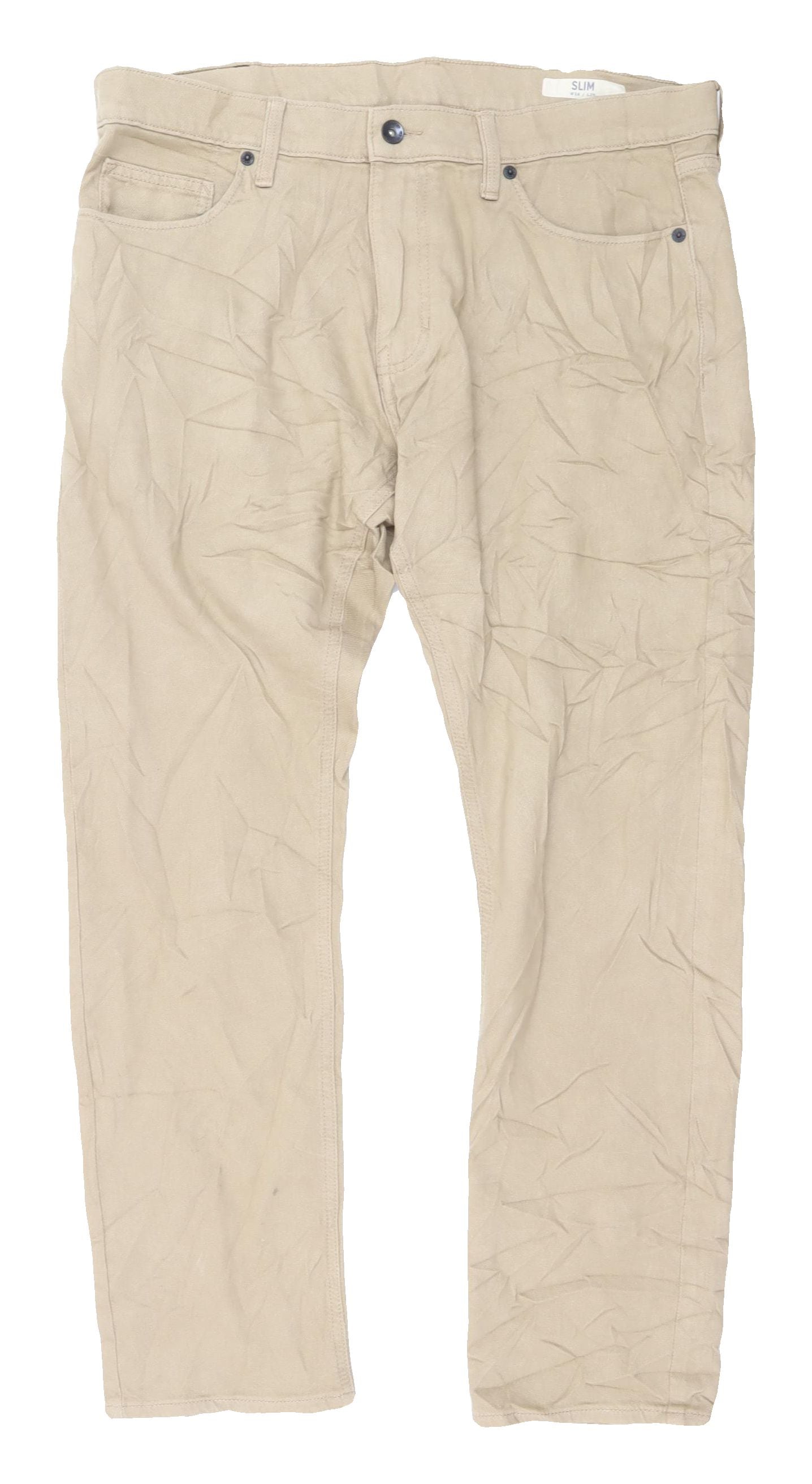 Marks and Spencer Men's Beige Slim Jeans