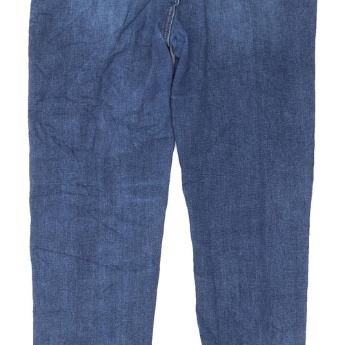 Marks and Spencer Women's Blue Straight Jeans Size 16