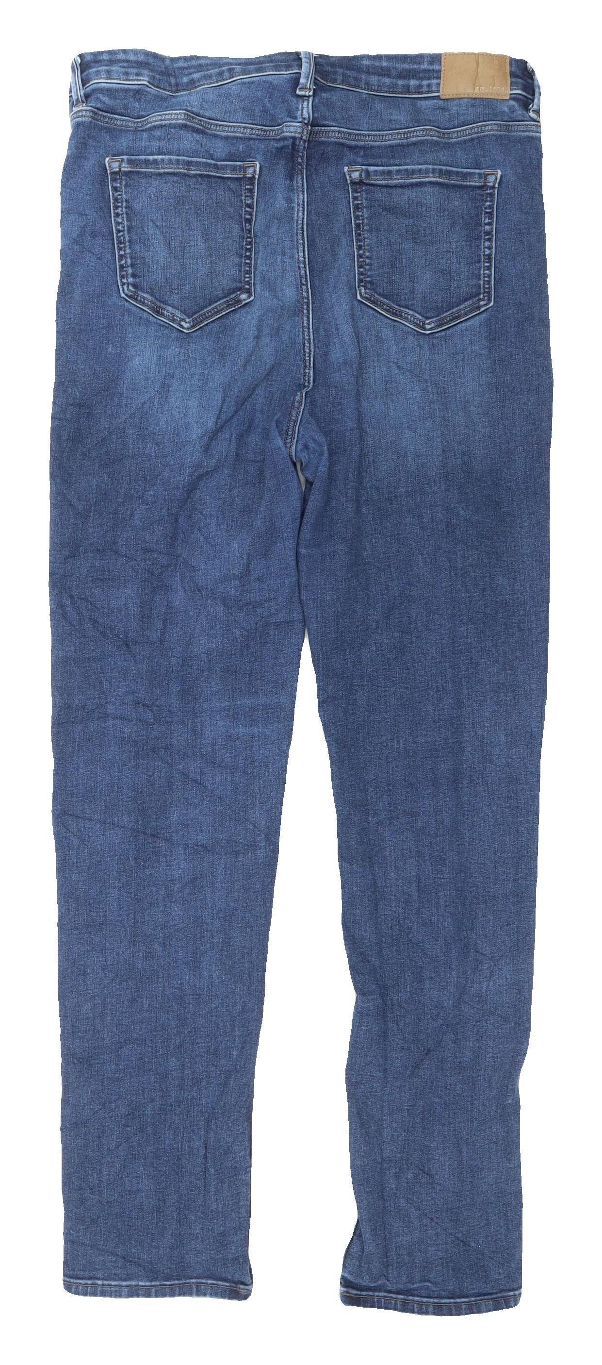 Marks and Spencer Women's Blue Straight Jeans Size 16