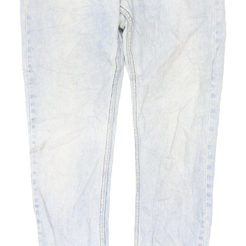 Monki Women's Blue Straight Leg Jeans Size 26