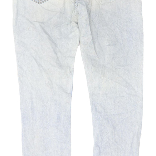 Monki Women's Blue Straight Leg Jeans Size 26