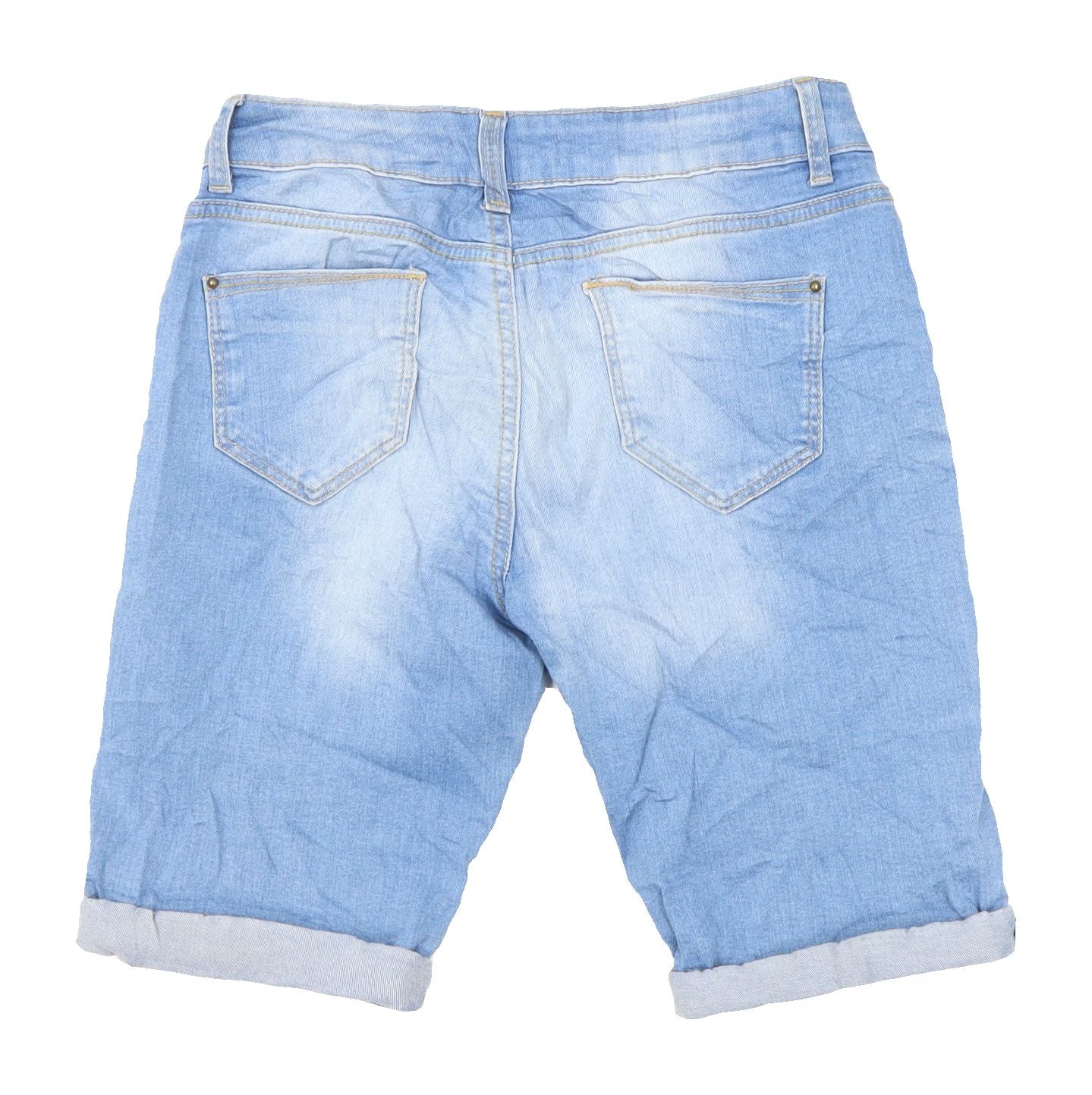 Dorothy Perkins Women's Blue Bermuda Shorts, Size 8