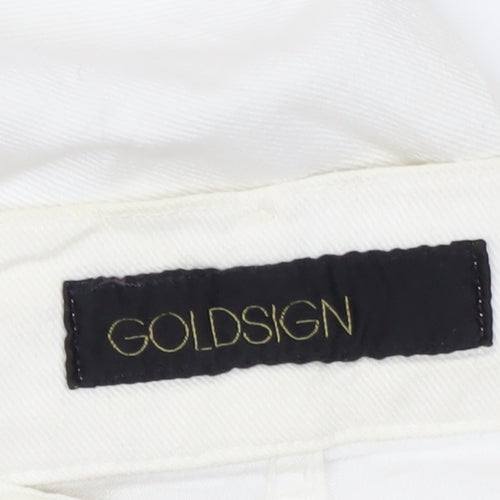 Goldsign Women's White Flared Jeans Size 26
