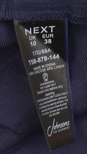 Next Women's Blue Belted Pinafore Dress Size 10