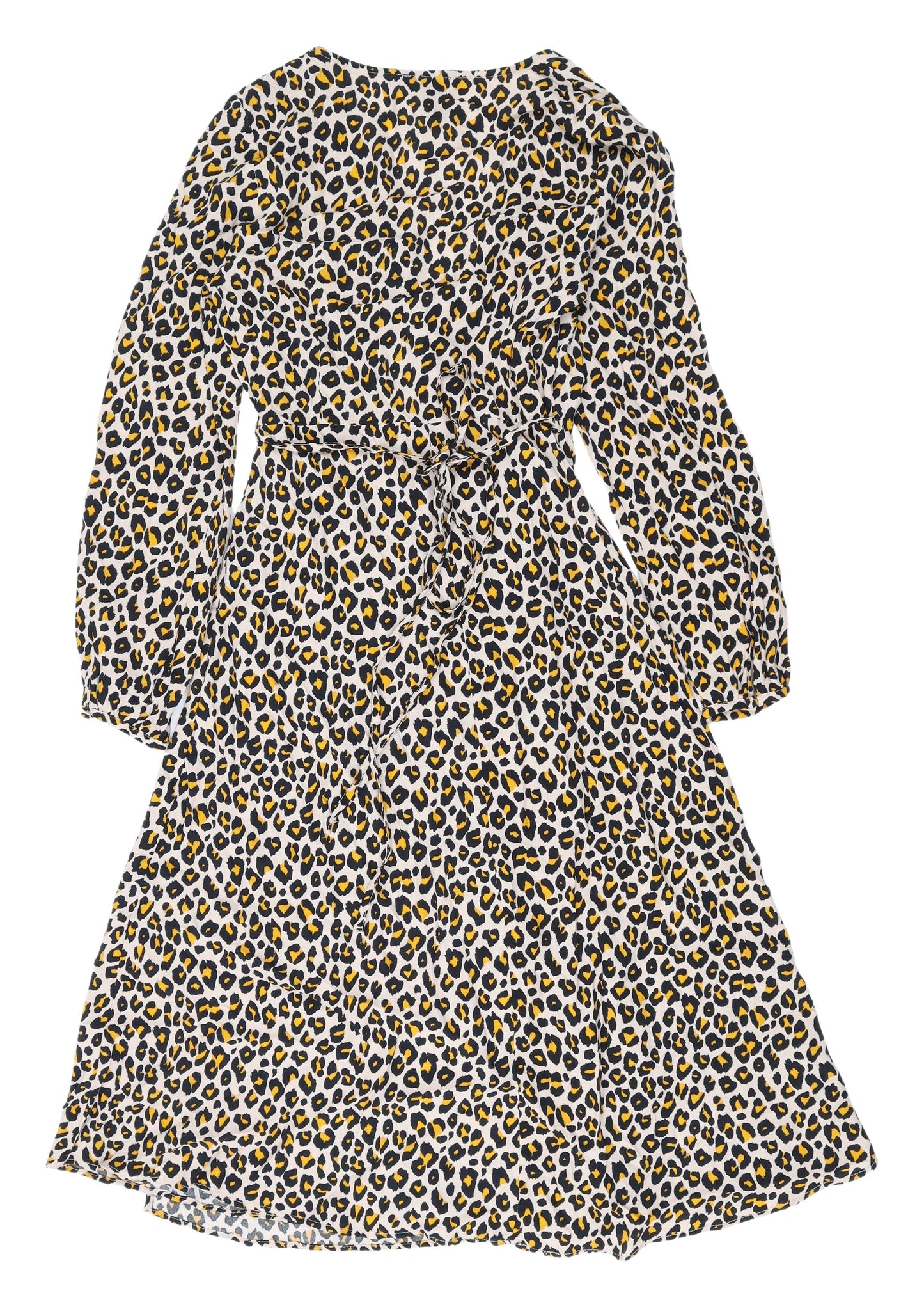 New Look Wrap Dress - Multicoloured, Size 8, Animal Print