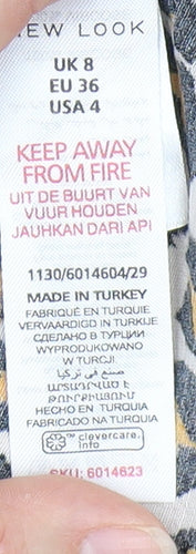 New Look Wrap Dress - Multicoloured, Size 8, Animal Print