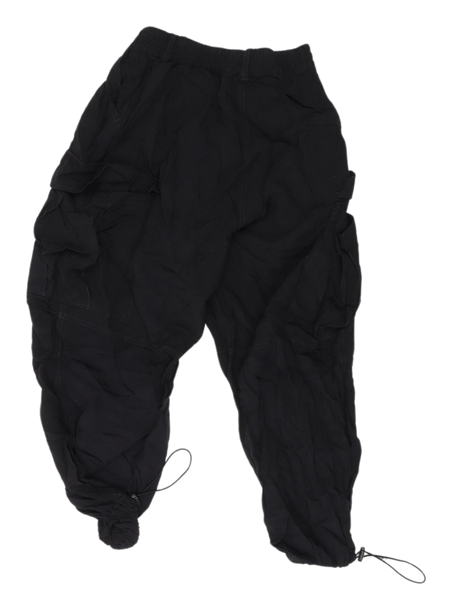 Zara Women's Black Cargo Trousers XS Relaxed Style