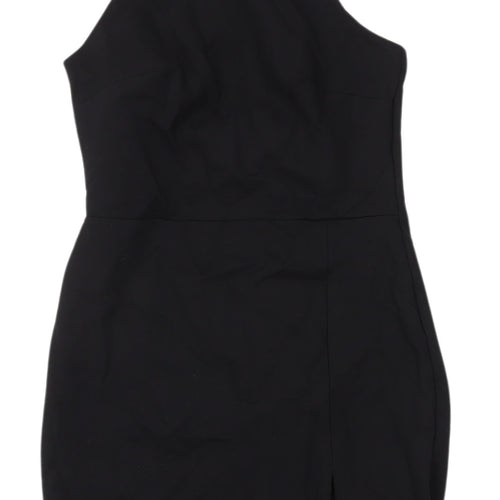 Stradivarius Black Bodycon Dress, Women M, Sleek Evening Wear