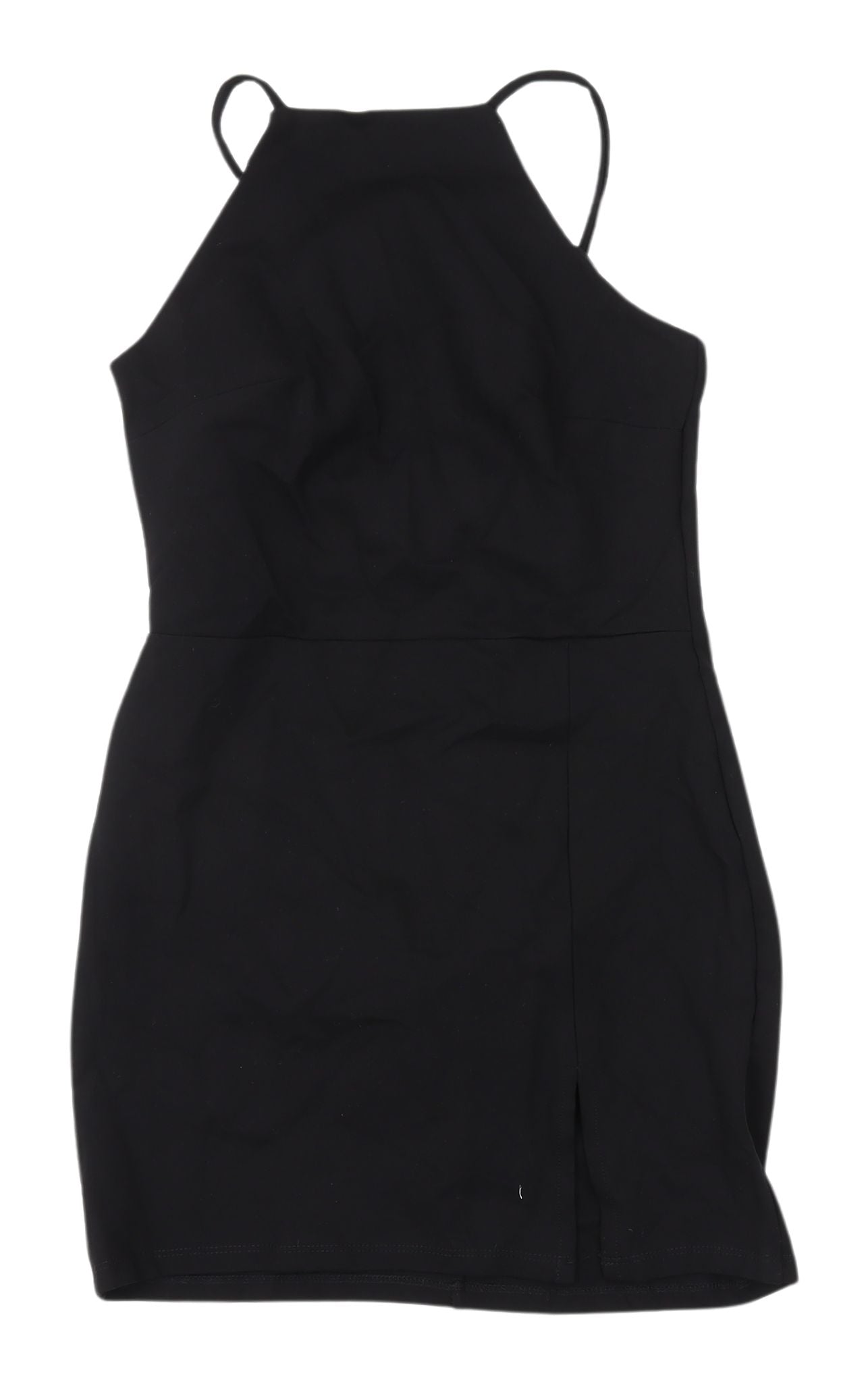 Stradivarius Black Bodycon Dress, Women M, Sleek Evening Wear