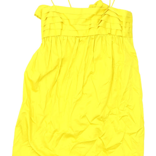 French Connection Yellow A-Line Dress Size 12 Women