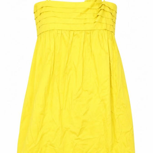 French Connection Yellow A-Line Dress Size 12 Women