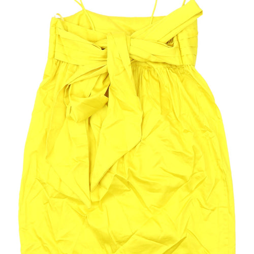 French Connection Yellow A-Line Dress Size 12 Women