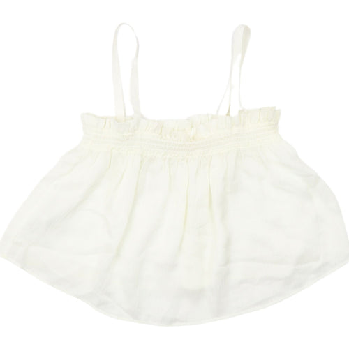 MNG White Camisole Tank Top, Women's M, Elegant Summer Wear