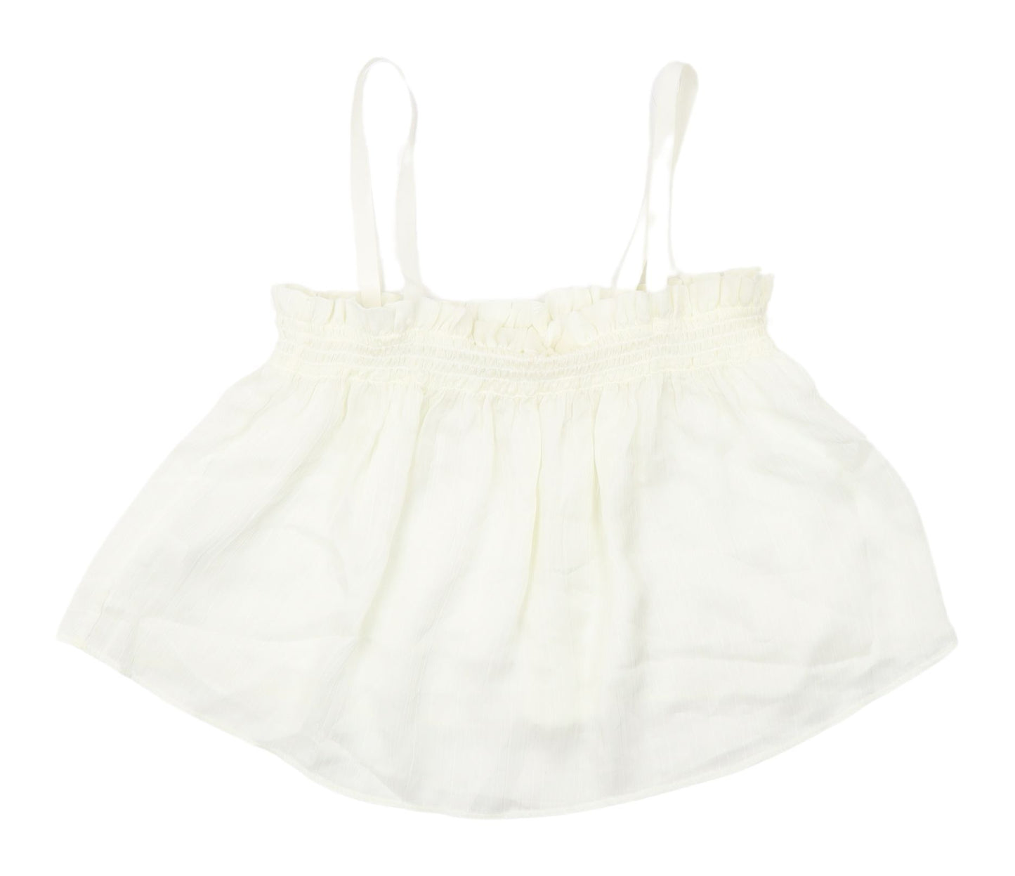 MNG White Camisole Tank Top, Women's M, Elegant Summer Wear