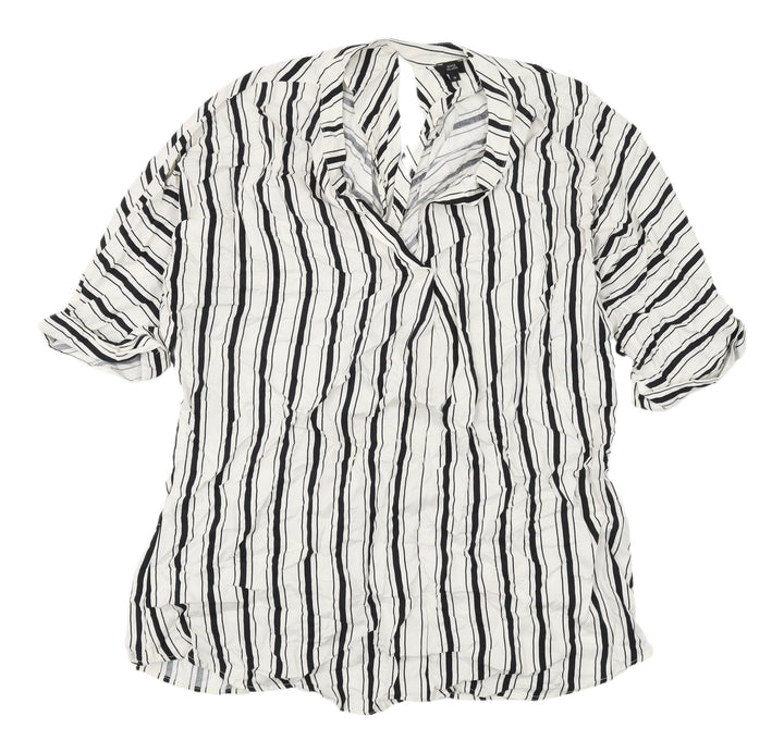 River Island Women's Striped Viscose Blouse, Size 18
