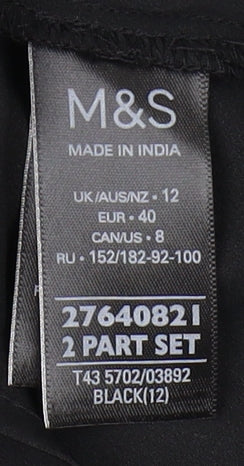 Marks and Spencer Black Camisole Tank Top Women's Size 12