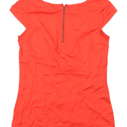 Dorothy Perkins Women's Red Blouse, Size 8, Boat Neck