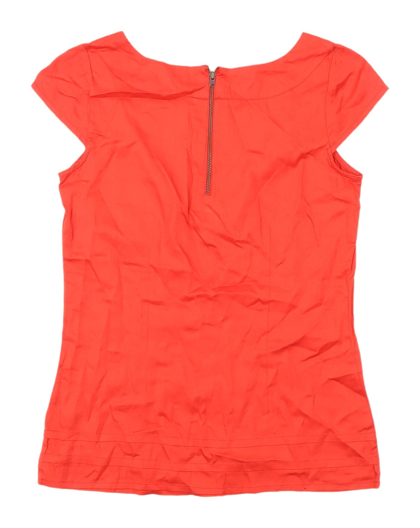 Dorothy Perkins Women's Red Blouse, Size 8, Boat Neck