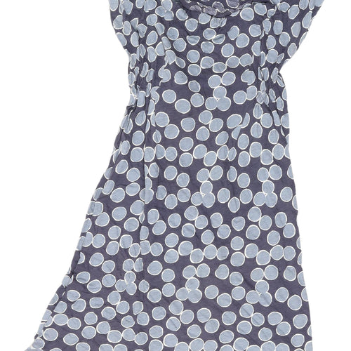 White Stuff Women's Blue Polka Dot Shift Dress S