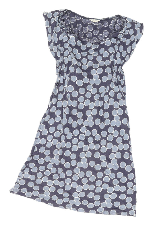 White Stuff Women's Blue Polka Dot Shift Dress S