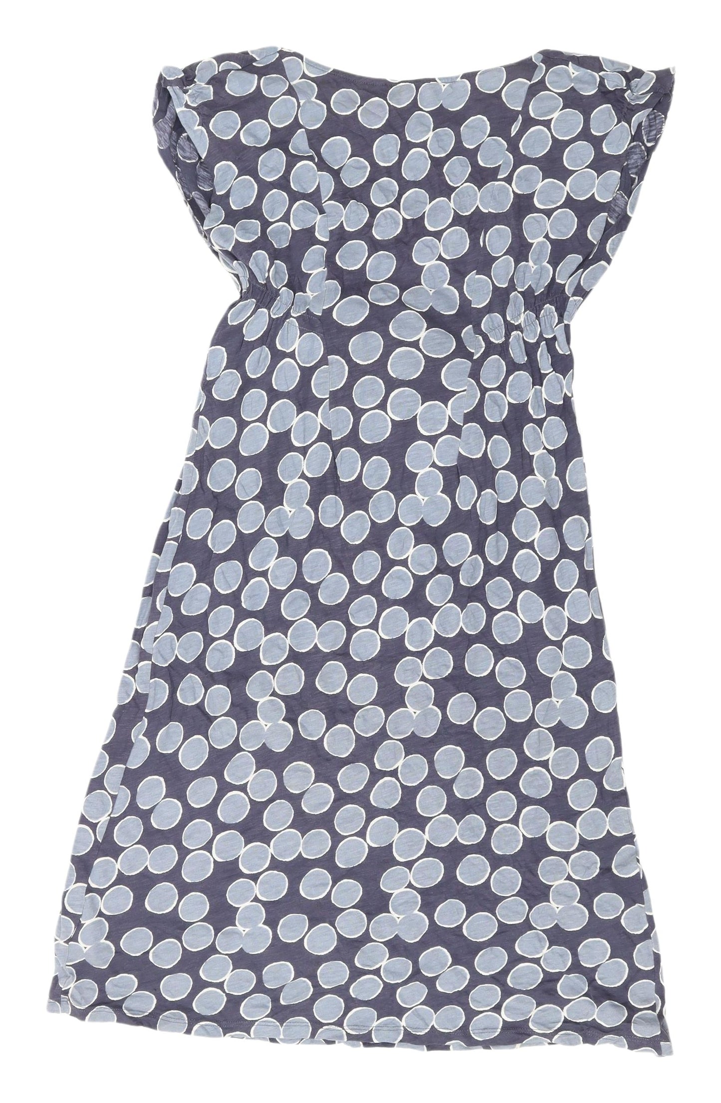 White Stuff Women's Blue Polka Dot Shift Dress S