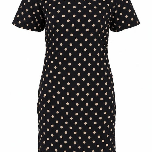 Berkertex Women’s Black Polka Dot Sheath Dress, Size 10