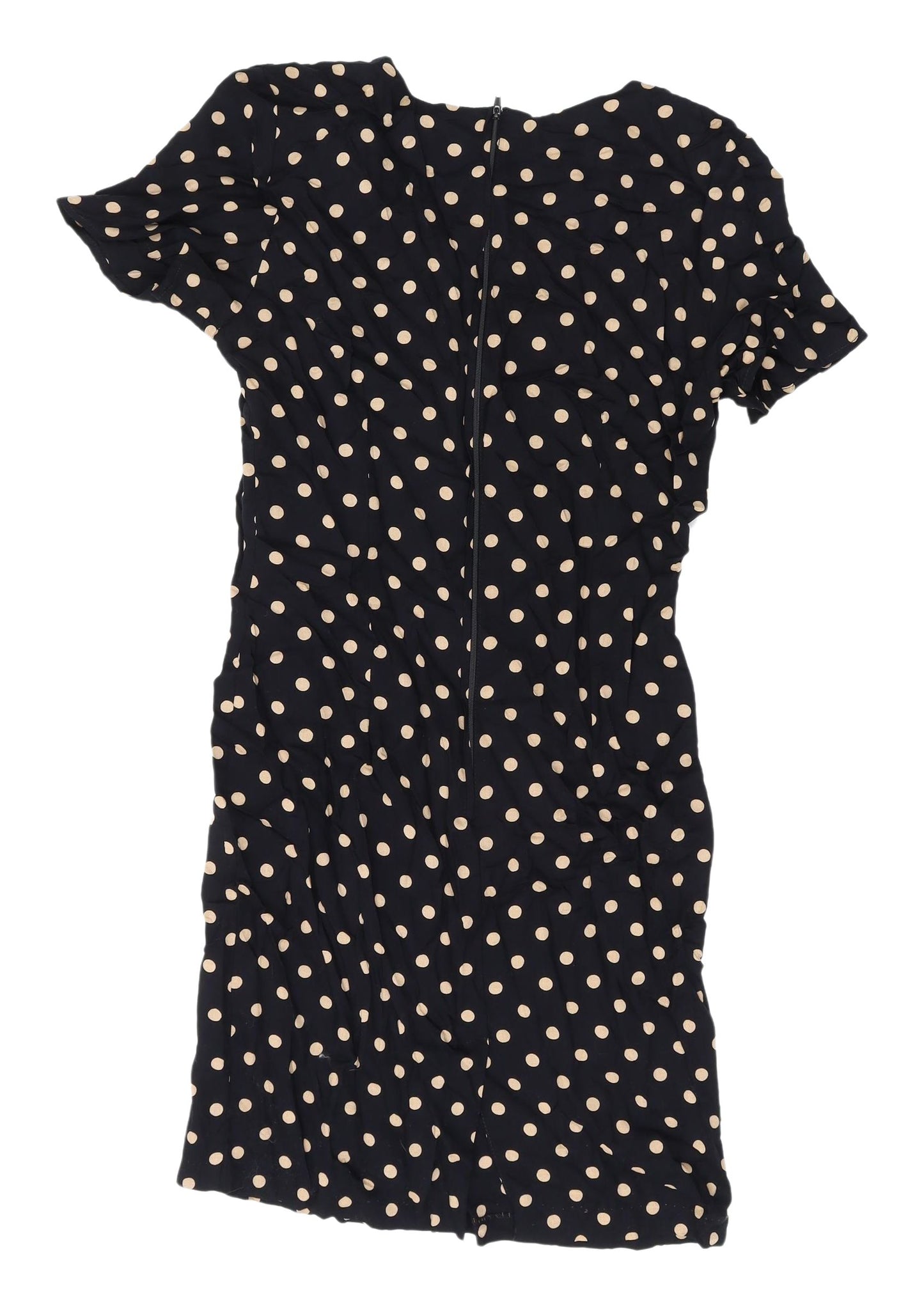 Berkertex Women’s Black Polka Dot Sheath Dress, Size 10