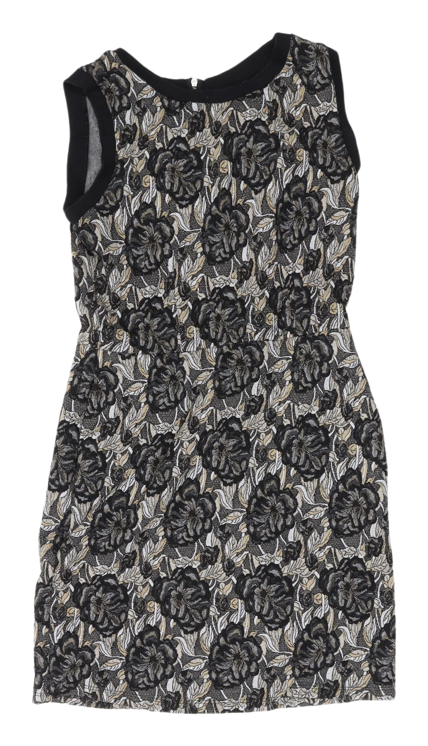 Next Women's Black Floral Sheath Dress, Size 10, Short, Casual