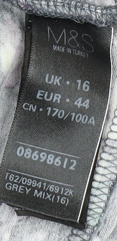 Marks & Spencer Multicoloured Floral Tunic Blouse Size 16