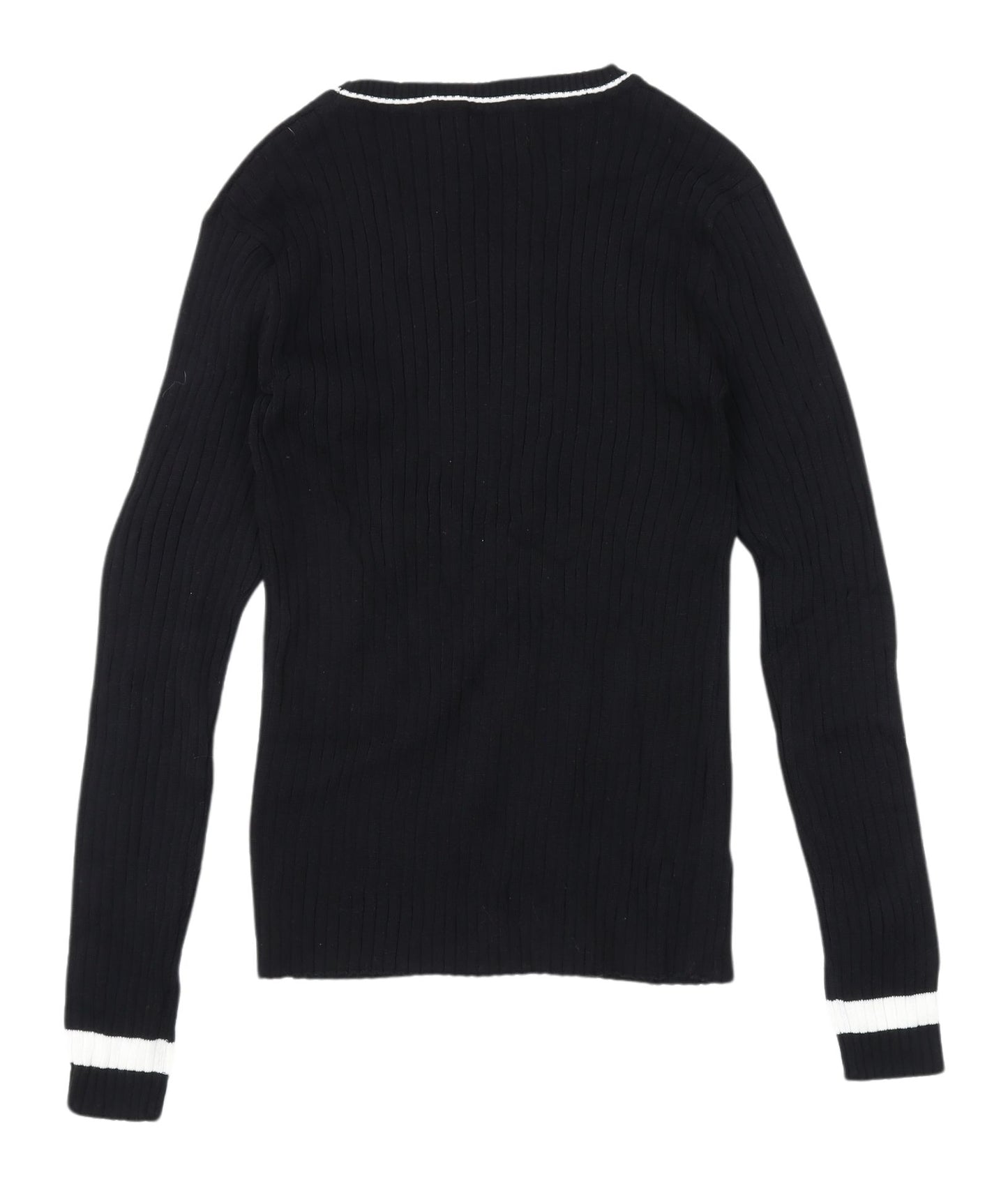 Joy Women's Black Pullover Jumper - Size S, 100% Cotton