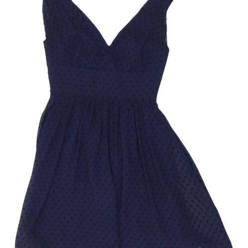J.Crew Women's Blue Fit & Flare Party Dress, Size 4