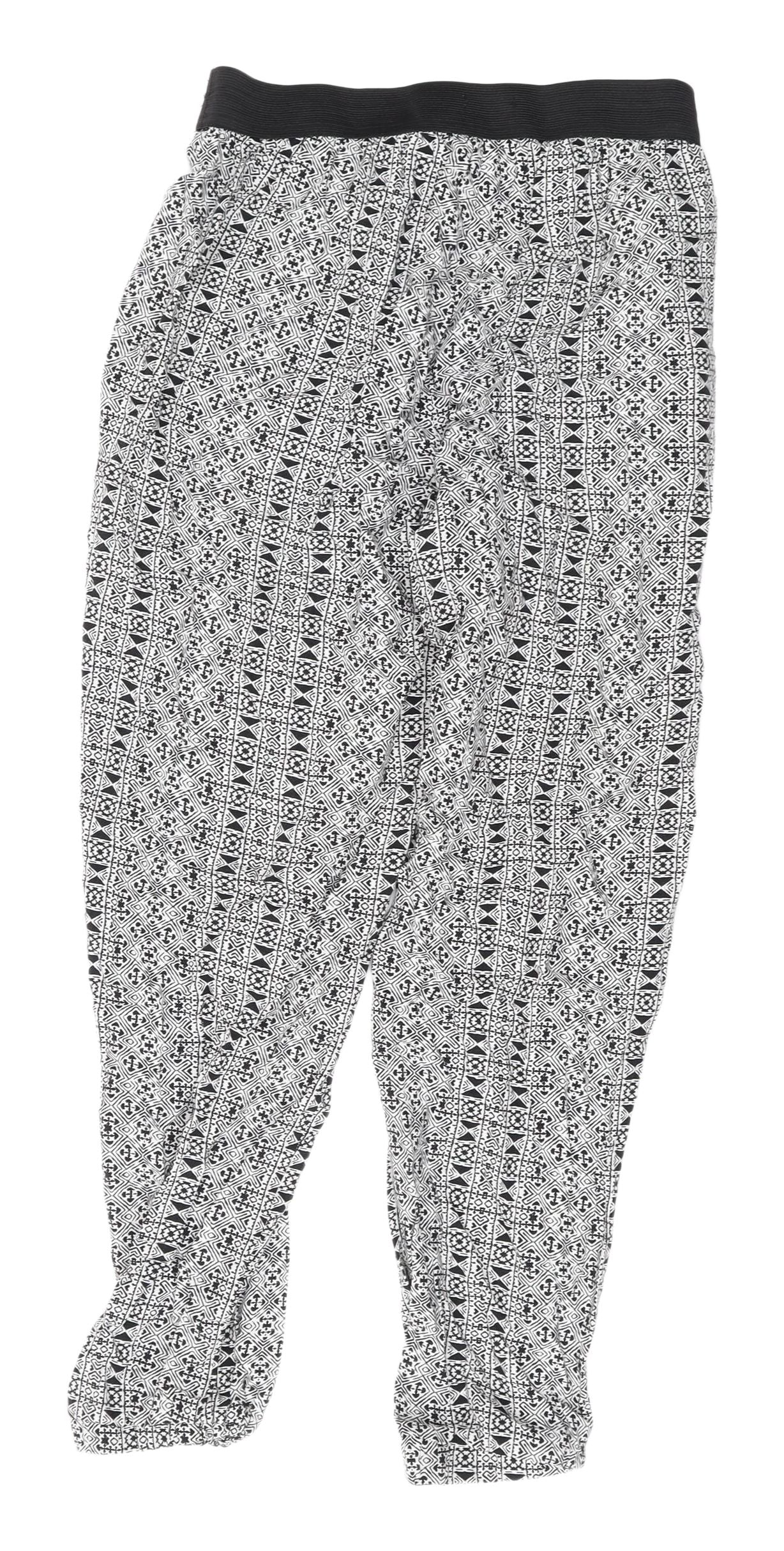 New Look Maternity Joggers, Black & White, Size 12