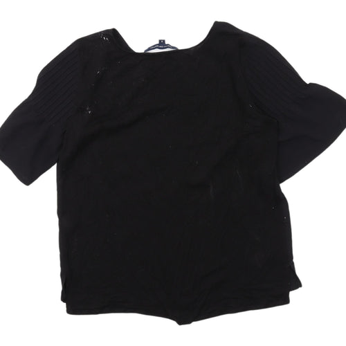 French Connection Women's Black Blouse, S, Elegant Style