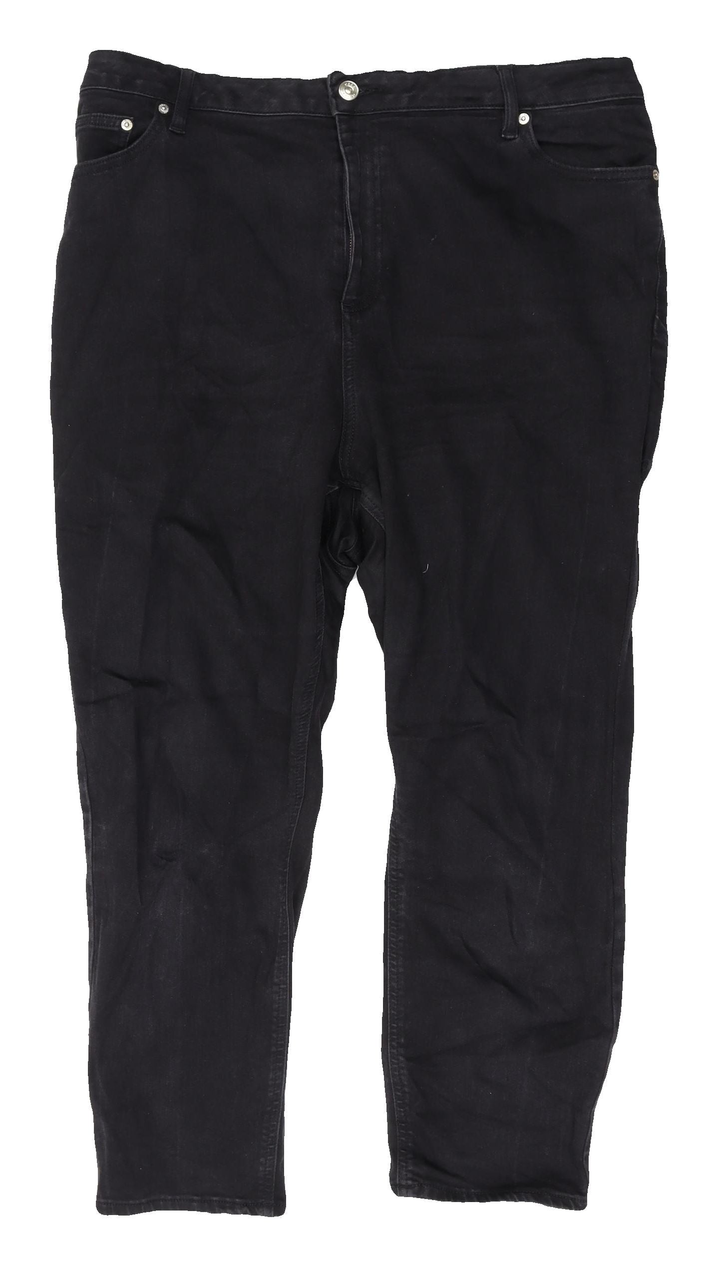 ASOS Design Women's Black Jeans, Size 20, Regular Fit
