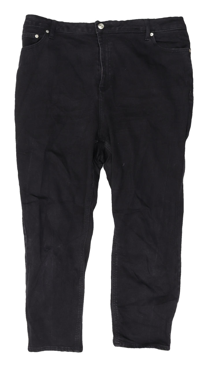 ASOS Design Women's Black Jeans, Size 20, Regular Fit