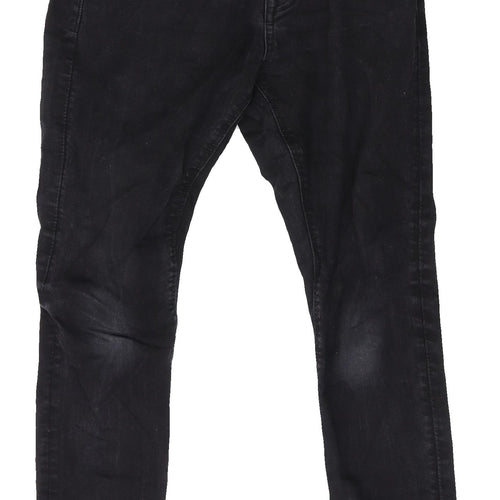 Easy Men's Black Skinny Jeans, Size 30, Flame-Resistant