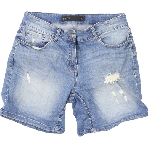 Next Women’s Blue Denim Boyfriend Shorts Size 10