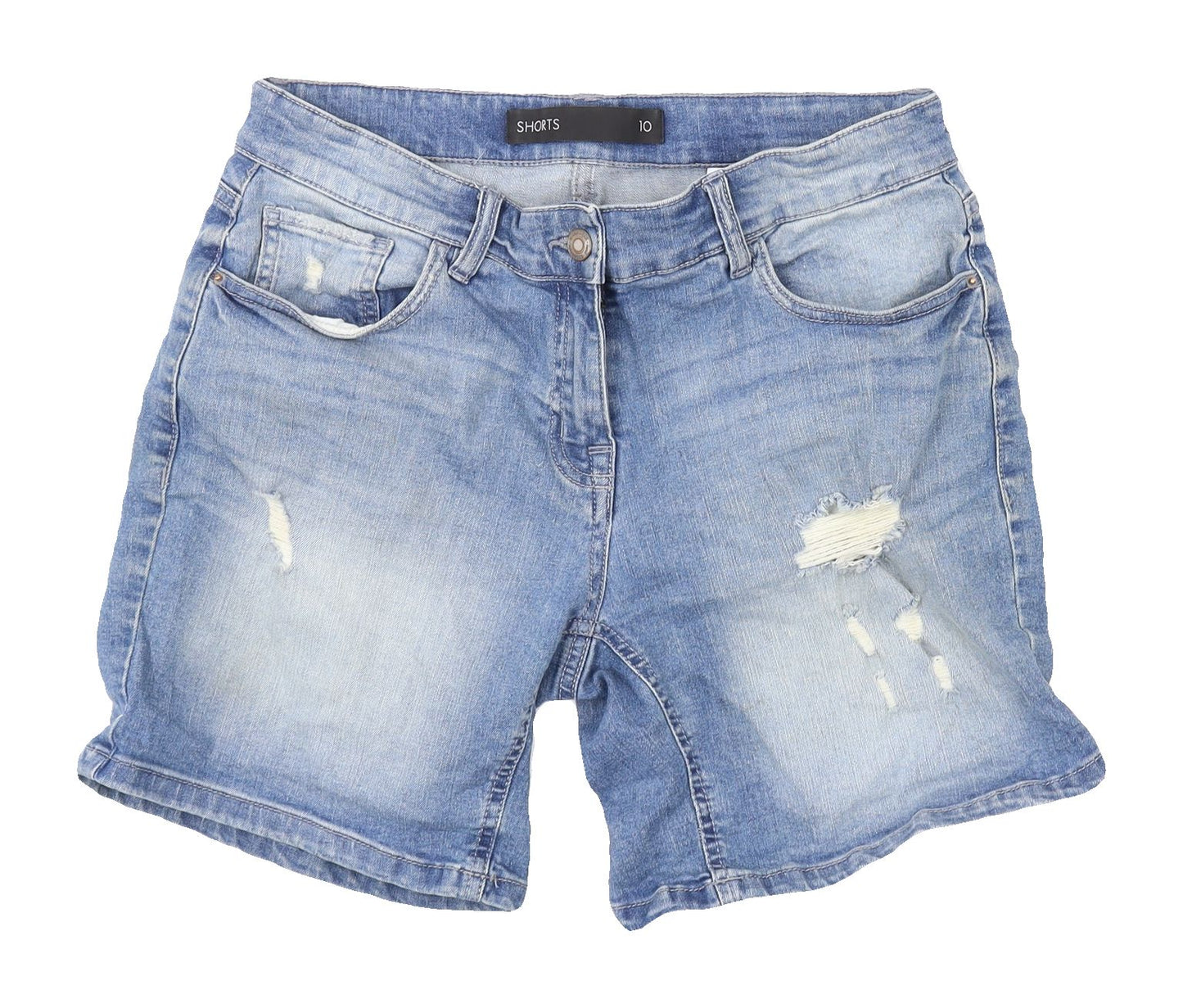 Next Women’s Blue Denim Boyfriend Shorts Size 10