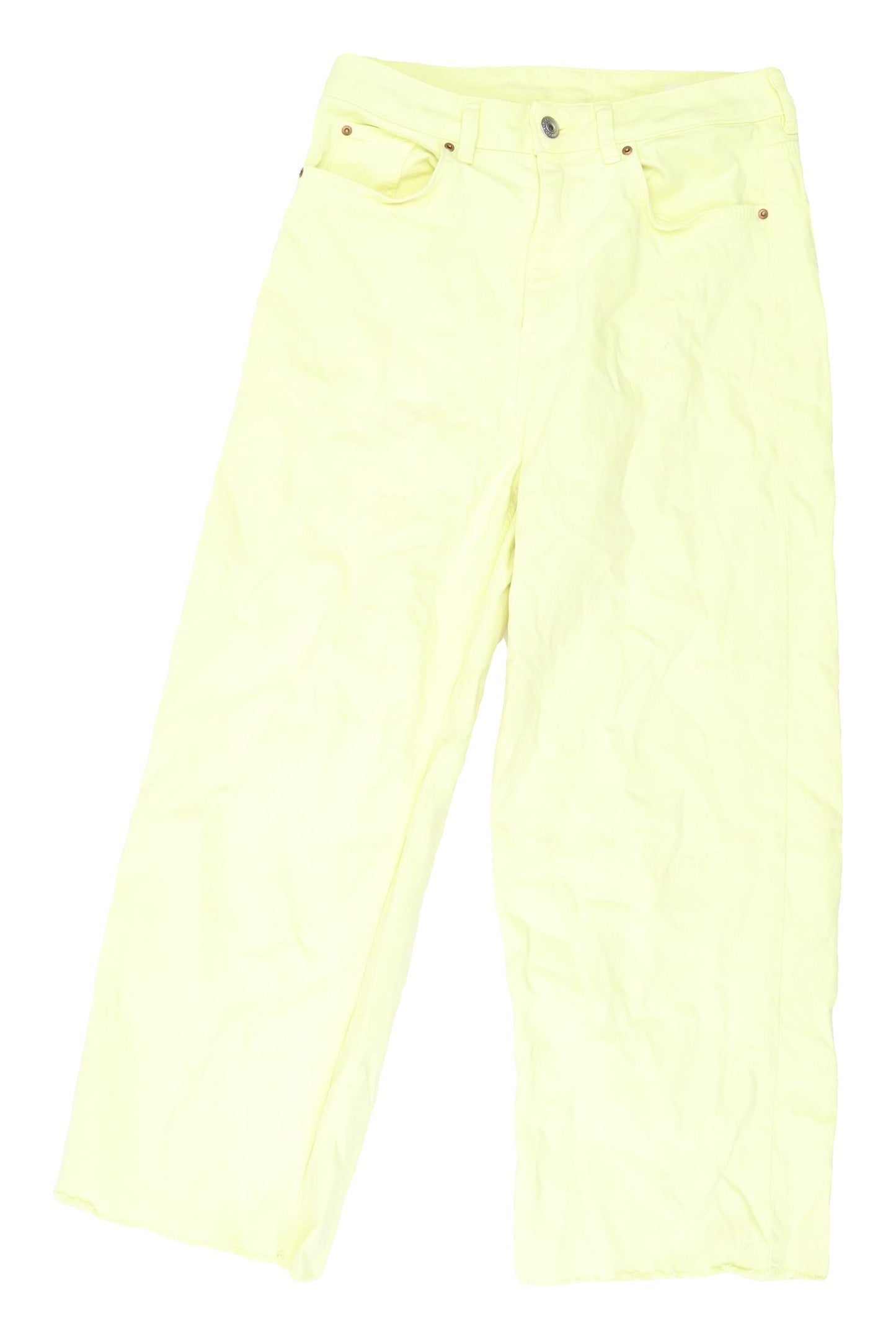 Marks and Spencer Women's Yellow Canvas Jeans Size 10