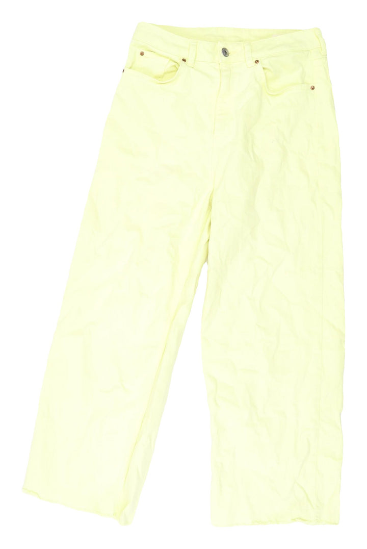 Marks and Spencer Women's Yellow Canvas Jeans Size 10