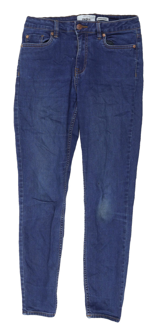 New Look Women’s Blue Super-Skinny Jeans Size 10