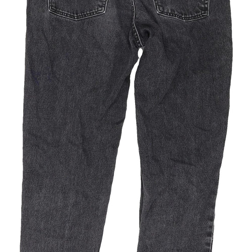 Topshop Women's Black Straight Jeans
