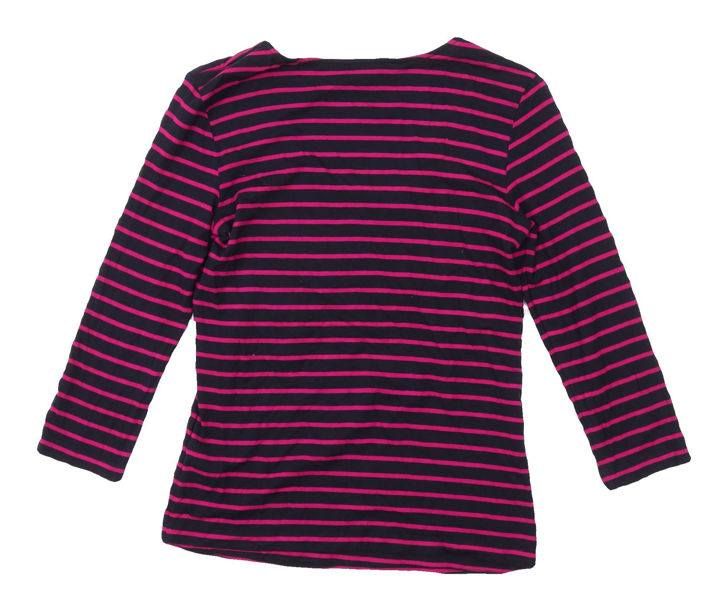 Hobbs Women's Multicoloured Striped 3/4 Sleeve T-Shirt