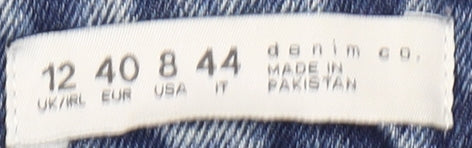 Denim Co Women's Blue Straight Jeans UK 12