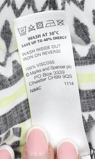 Marks and Spencer Women's Sleeveless Geometric Dress