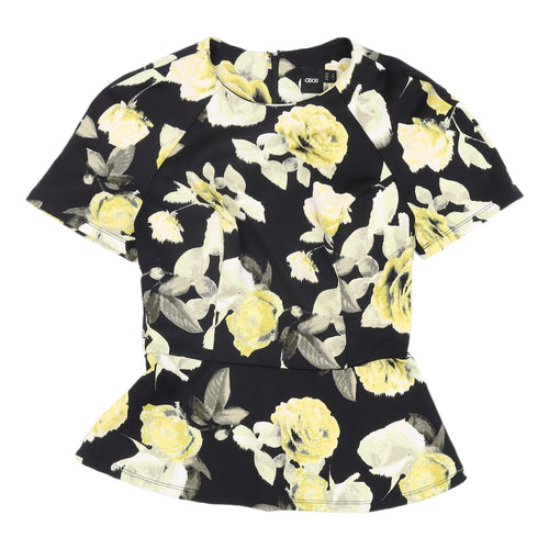 ASOS Women's Floral Cropped Blouse UK 6 Multicoloured