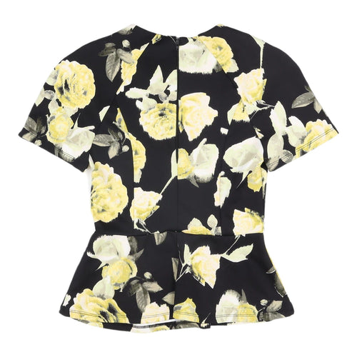 ASOS Women's Floral Cropped Blouse UK 6 Multicoloured
