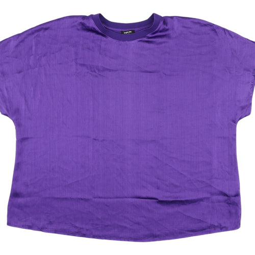 Simply Be Women's Purple Plus Size Crew Neck T-Shirt