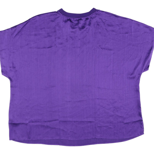 Simply Be Women's Purple Plus Size Crew Neck T-Shirt